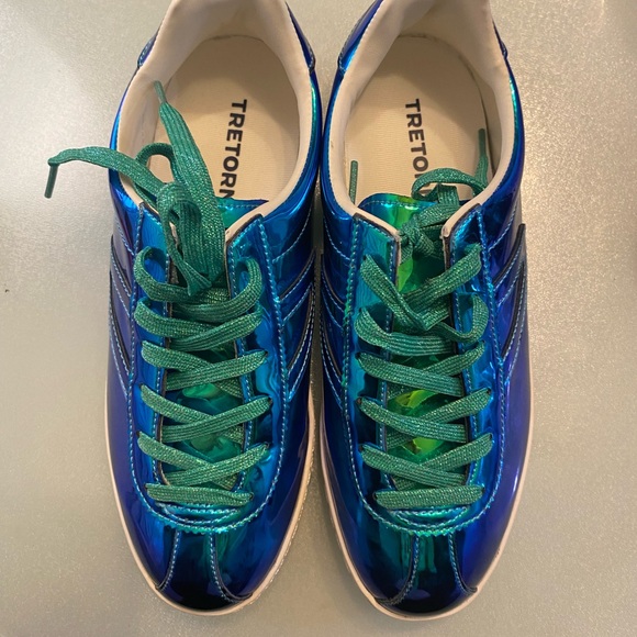 New TRETORN Metallic sneakers women size 7 - Picture 2 of 4